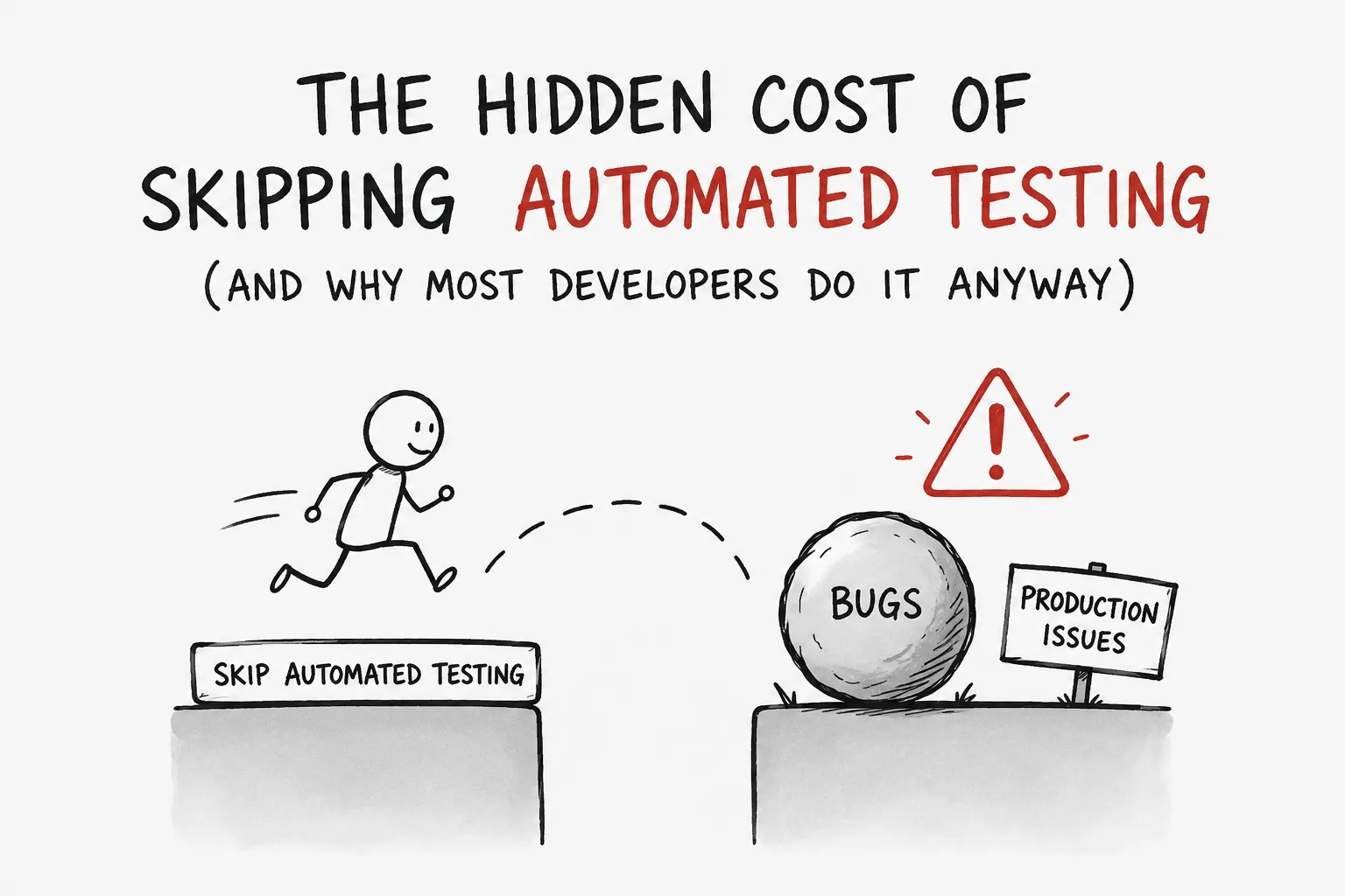 The Hidden Cost of Skipping Automated Testing (And Why Most Developers Do It Anyway)